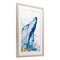Stupell Industries Breech Whale with Splatter Framed Print Under Glass, design by Marc Allante